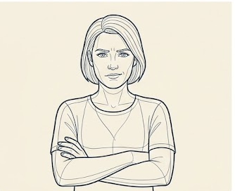 Wireframe line-art avatar illustration of Frida Firewall